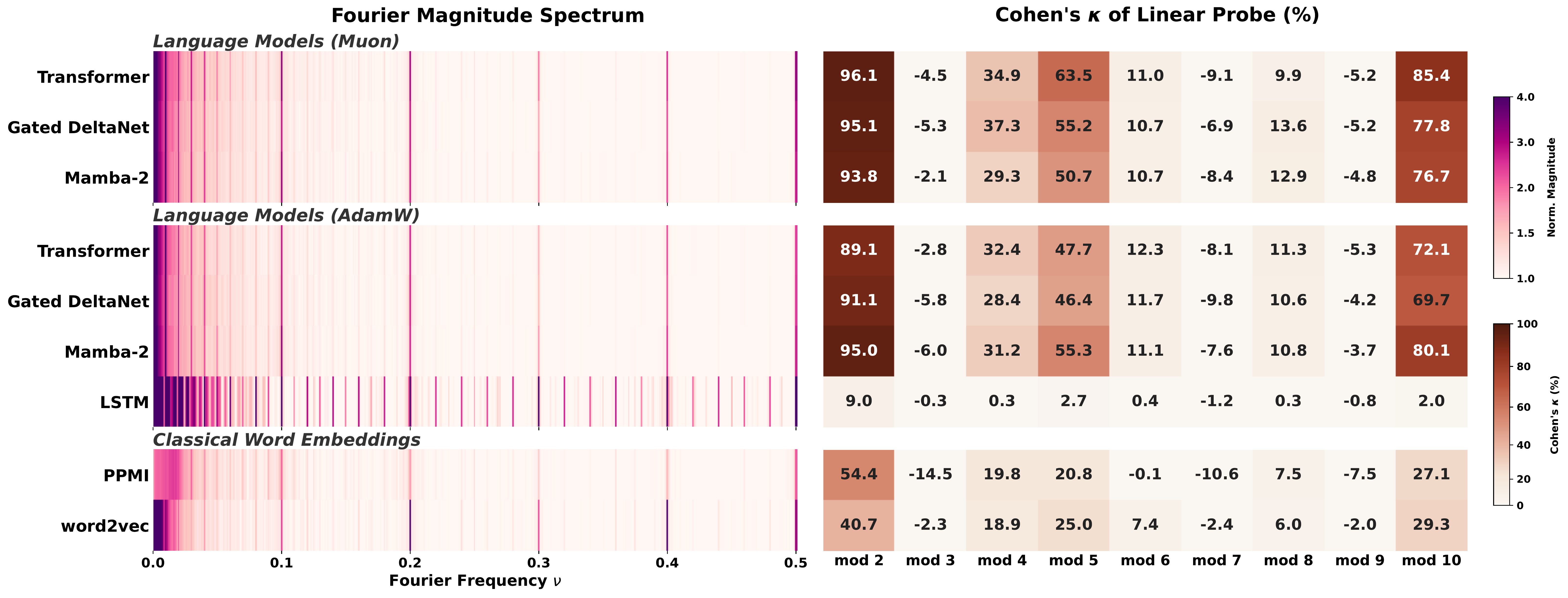 Architecture and optimizer ablation
